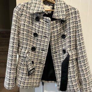 Tweed Double-Breasted Jacket